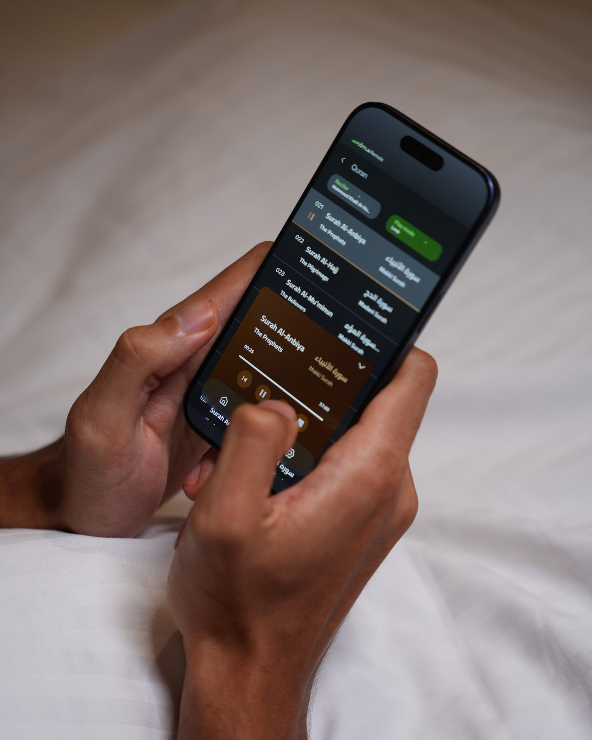 Bedien Waqtly met je telefoon